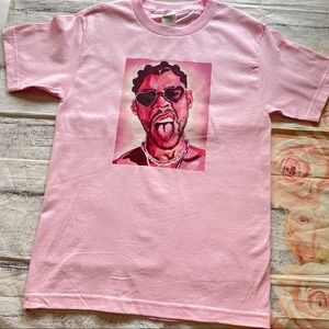 Pink BAD BUNNY T-shirt